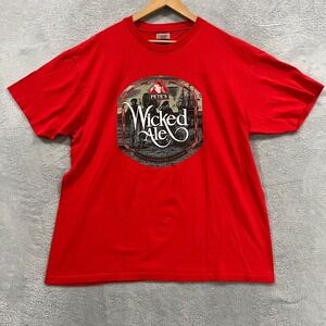 Vintage Pete's‎ Wicked Ale Beer T-Shirt  XL Lager Brewery 90s Hanes Heavyweight